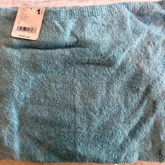 FREE PEOPLE Iris Open Back Knit Halter Sweater In Splash (Sky Blue) Sz M/L ✨NWT✨ - Picture 6 of 6